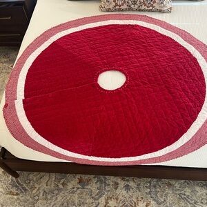 Pottery Barn Red Velvet Tree Skirt